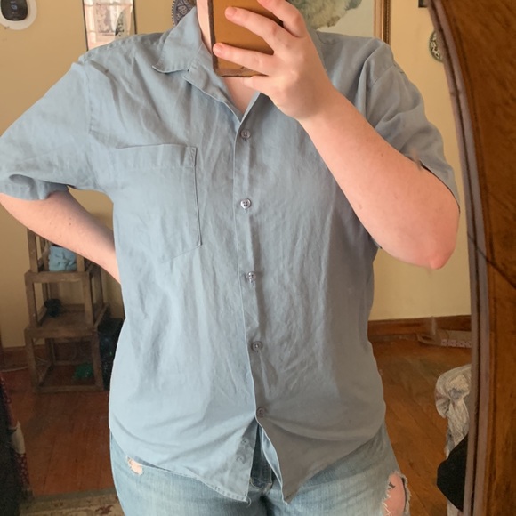 Small Pale blue button up - Picture 2 of 2